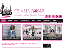 Tablet Screenshot of glamazonsblog.com